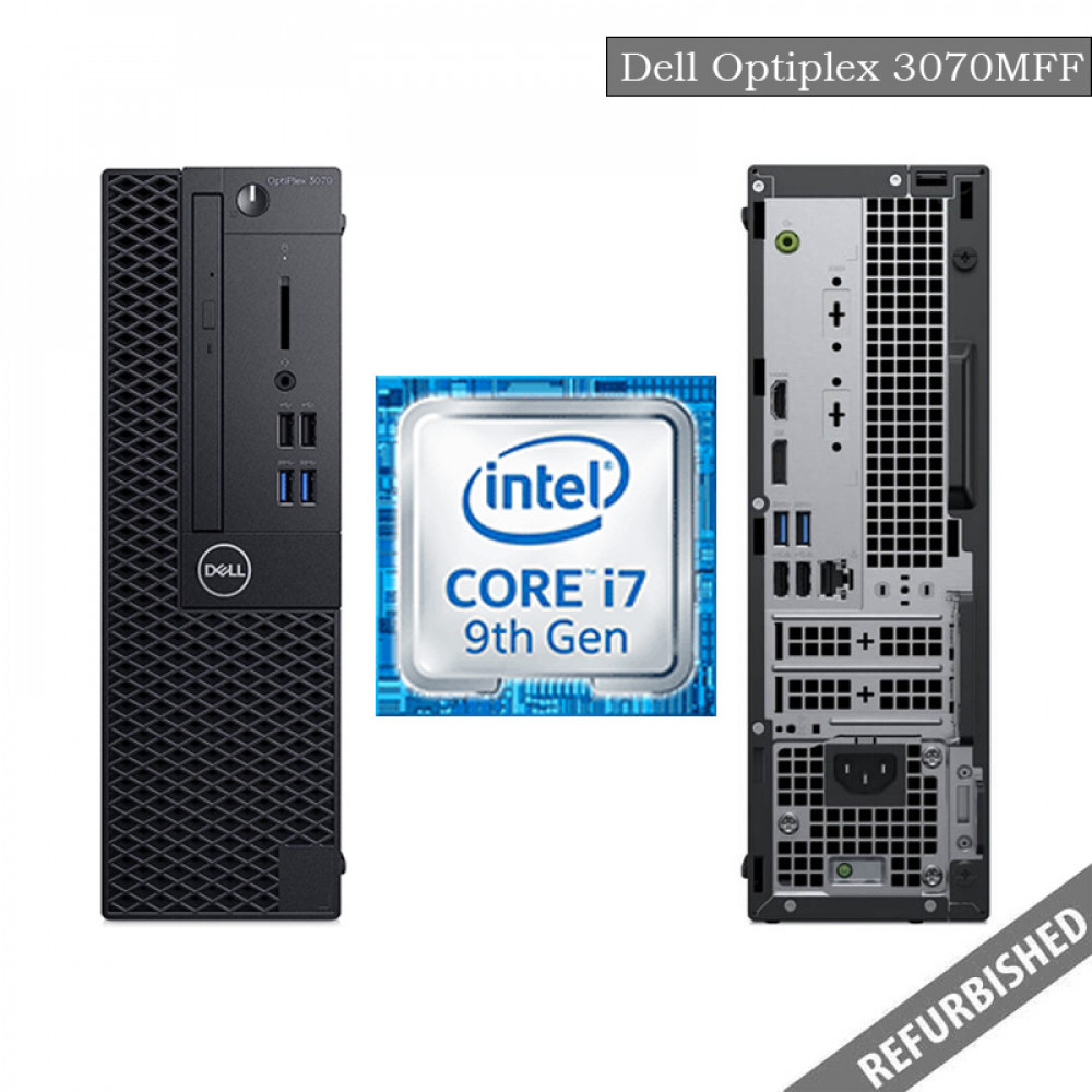 Dell Optiplex 3070 SFF (i7 9th Gen, 8GB DDR4 RAM, 256GB SATA SSD 